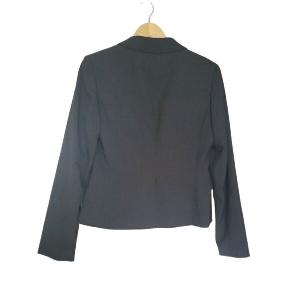 Calvin Klein Dark Grey Fitted 2 Button Blazer Size 6 - Picture 3 of 7
